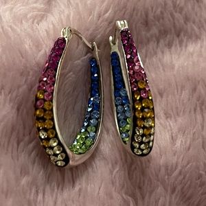 JCM Brass Malaysia rainbow earrings